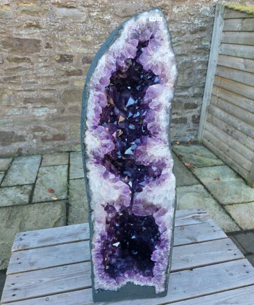 Very Tall Amethyst Crystal Geode 1215 Premium Queen Grade 134kg H109xW31xD32cm - Image 11