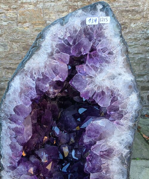 Very Tall Amethyst Crystal Geode 1215 Premium Queen Grade 134kg H109xW31xD32cm - Image 9