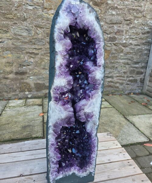 Very Tall Amethyst Crystal Geode 1216 Premium Queen Grade 129kg H108xW31xD28cm - Image 11