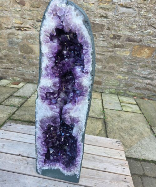Very Tall Amethyst Crystal Geode 1216 Premium Queen Grade 129kg H108xW31xD28cm - Image 10