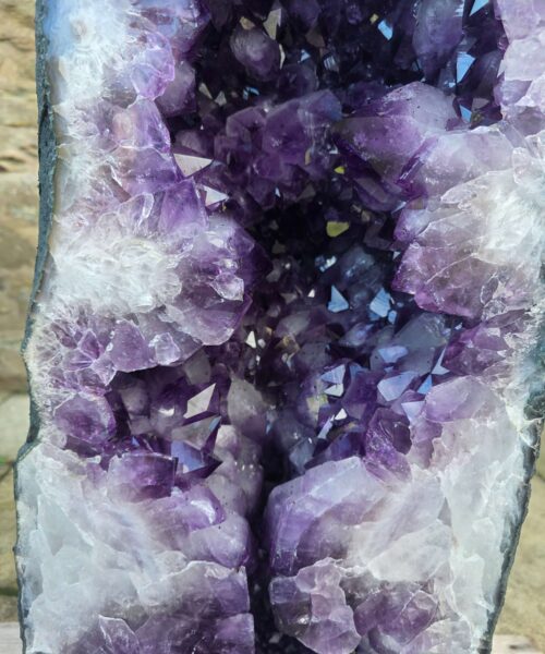 Very Tall Amethyst Crystal Geode 1216 Premium Queen Grade 129kg H108xW31xD28cm - Image 6