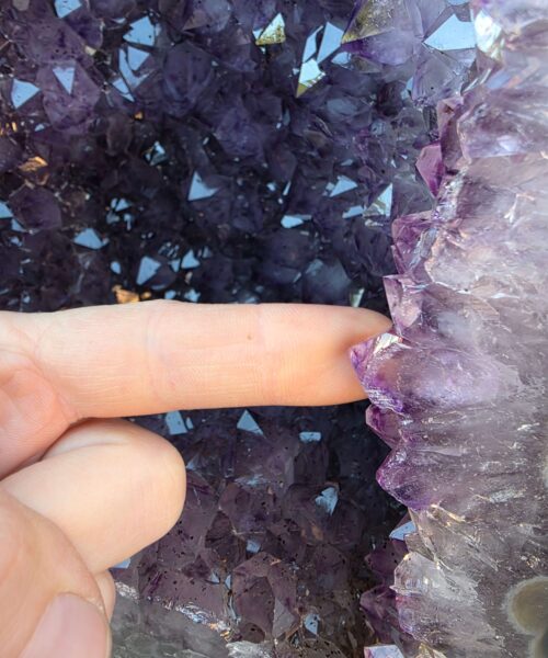 Very Tall Amethyst Crystal Geode 1222 Premium Queen Grade 79kg H124xW24xD18cm - Image 3