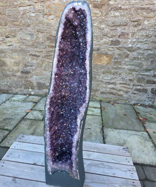 Very Tall Amethyst Crystal Geode 1222 Premium Queen Grade 79kg H124xW24xD18cm - Image 11