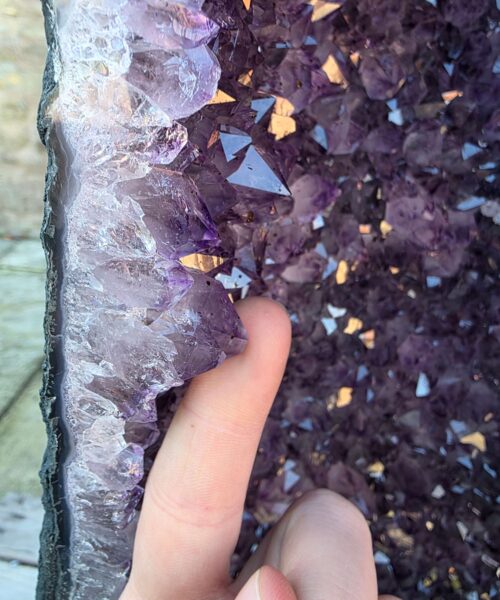 Very Tall Amethyst Crystal Geode 1222 Premium Queen Grade 79kg H124xW24xD18cm - Image 6