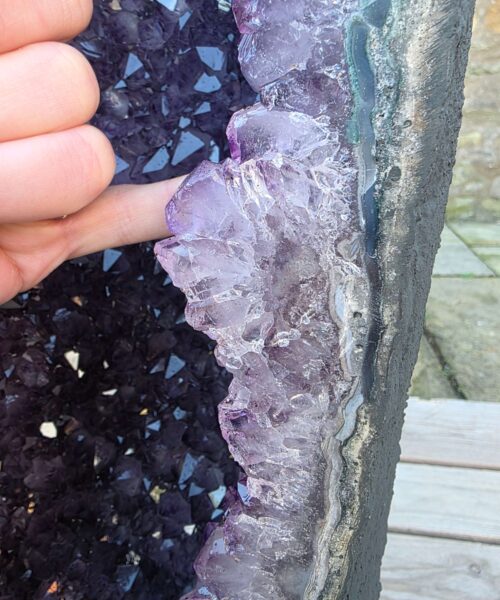 Very Tall Amethyst Crystal Geode 1223 Premium Queen Grade 76kg H120xW25xD26cm - Image 5