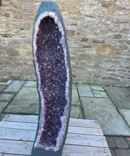 Very Tall Amethyst Crystal Geode 1223 Premium Queen Grade 76kg H120xW25xD26cm - Image 12