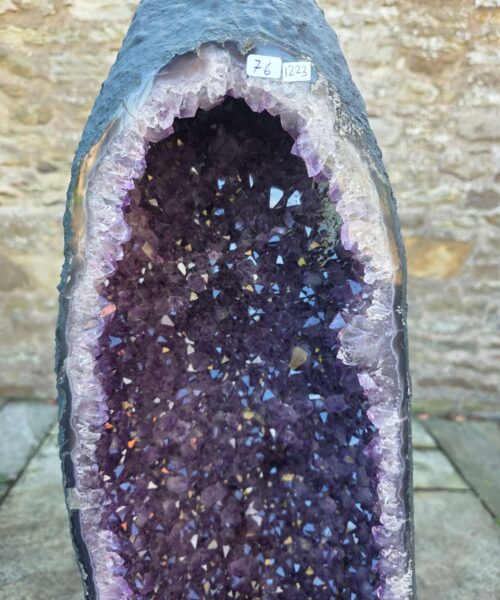 Very Tall Amethyst Crystal Geode 1223 Premium Queen Grade 76kg H120xW25xD26cm - Image 10