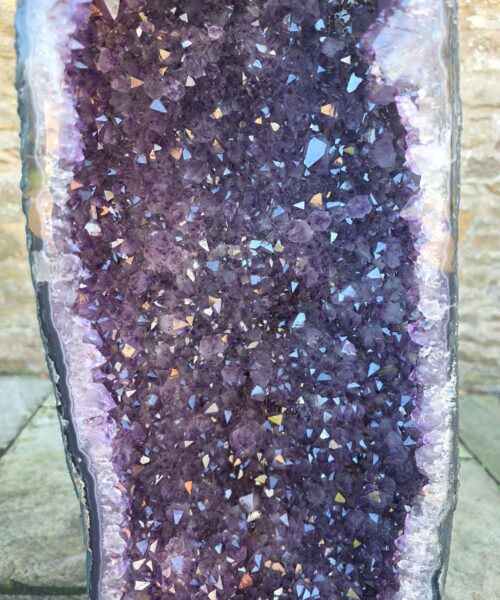 Very Tall Amethyst Crystal Geode 1223 Premium Queen Grade 76kg H120xW25xD26cm - Image 9