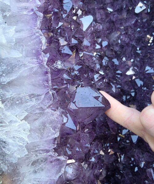 Very Tall Amethyst Crystal Geode 1224 Premium Queen Grade 108kg H104xW38xD31cm - Image 3