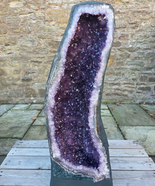 Very Tall Amethyst Crystal Geode 1225 Premium Queen Grade 120kg H110xW33xD27cm - Image 12