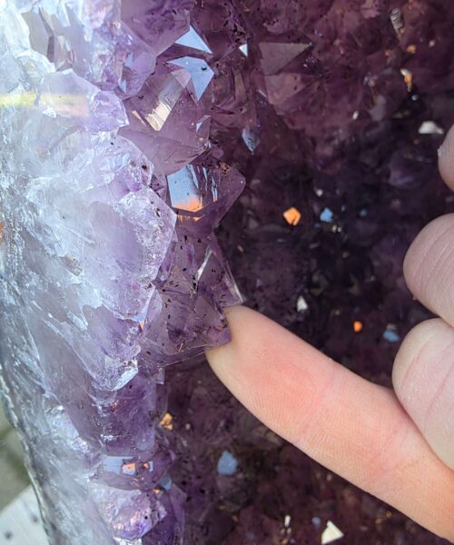 Very Tall Amethyst Crystal Geode 1225 Premium Queen Grade 120kg H110xW33xD27cm - Image 3