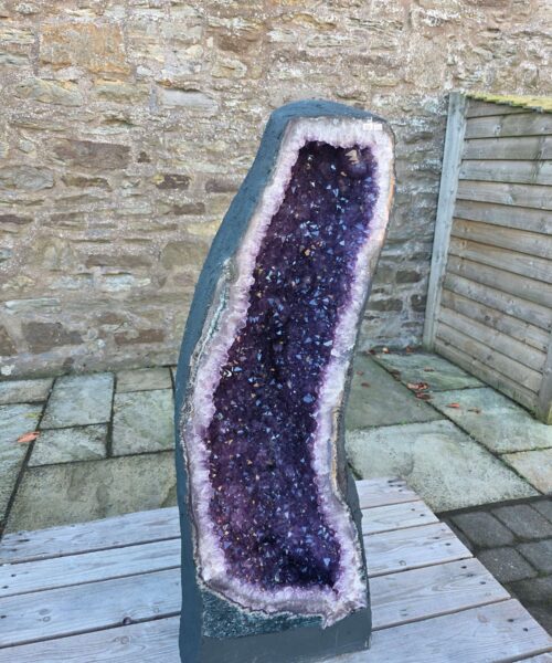 Very Tall Amethyst Crystal Geode 1225 Premium Queen Grade 120kg H110xW33xD27cm - Image 11