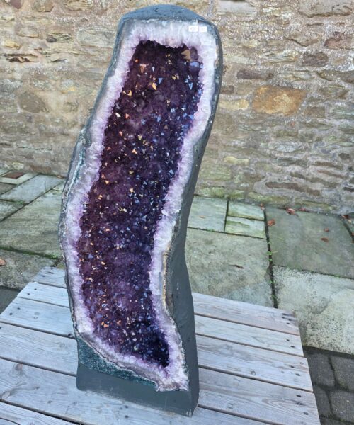 Very Tall Amethyst Crystal Geode 1225 Premium Queen Grade 120kg H110xW33xD27cm - Image 10