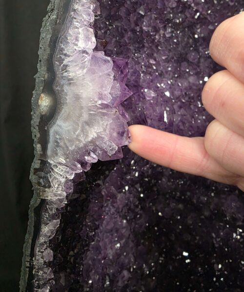 Very Tall Amethyst Crystal Geode 1226 Premium Queen Grade 60kg H92xW24xD25cm - Image 3