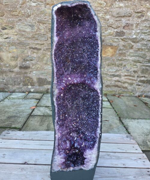 Very Tall Amethyst Crystal Geode 1227 Premium Queen Grade 66kg H92xW25xD31cm - Image 12