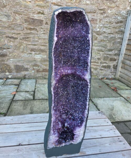 Very Tall Amethyst Crystal Geode 1227 Premium Queen Grade 66kg H92xW25xD31cm - Image 11