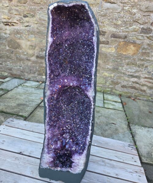 Very Tall Amethyst Crystal Geode 1227 Premium Queen Grade 66kg H92xW25xD31cm - Image 10