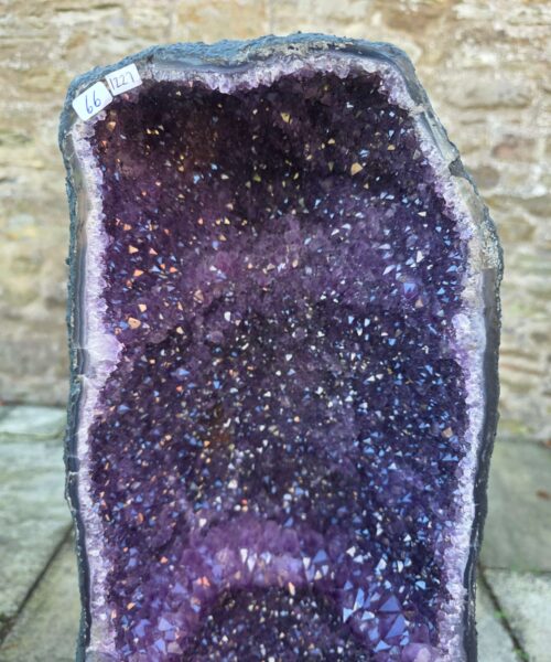 Very Tall Amethyst Crystal Geode 1227 Premium Queen Grade 66kg H92xW25xD31cm - Image 8