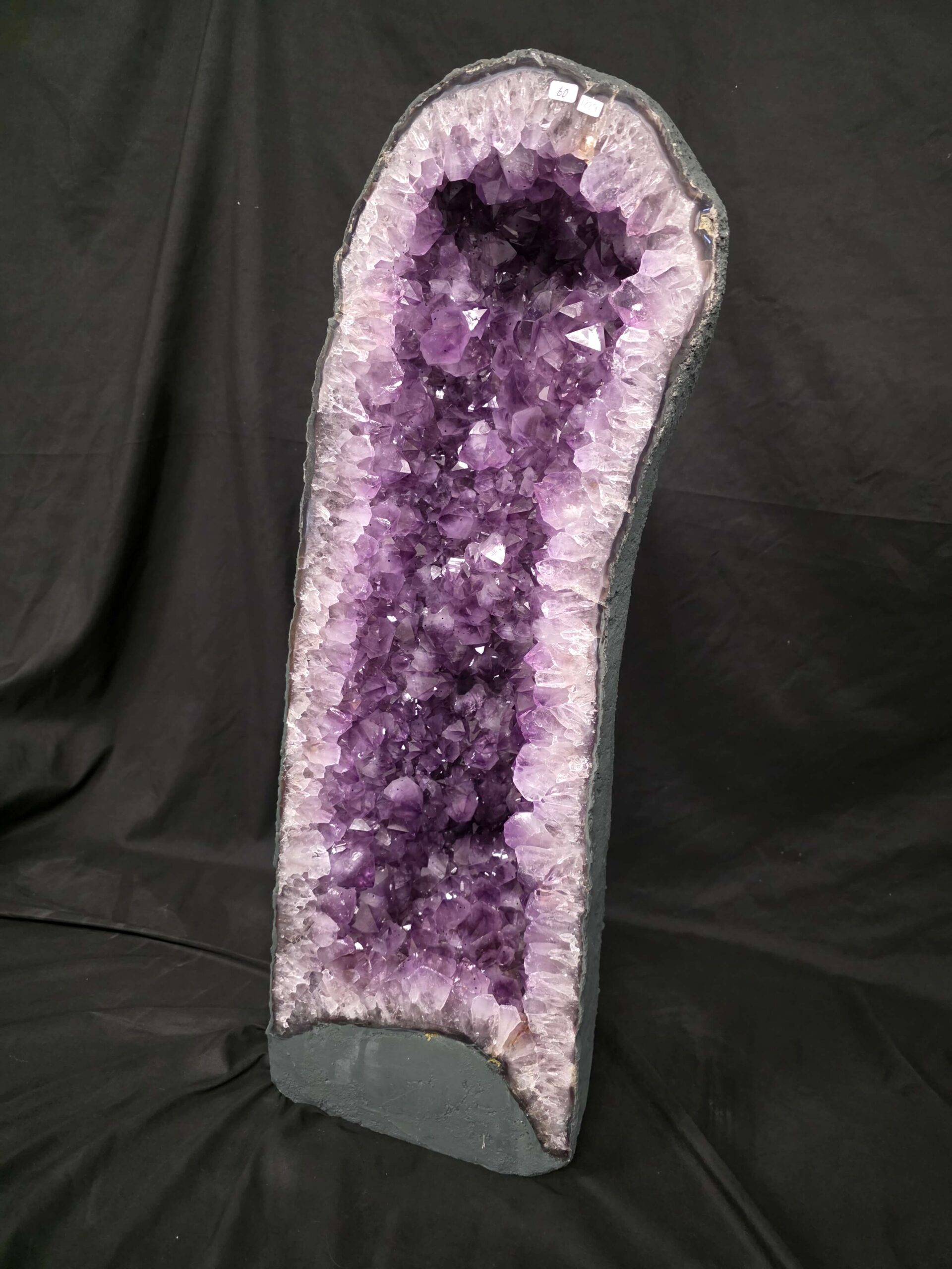 Very Tall Amethyst Crystal Geode 1229 Premium Queen Grade 60kg H80xW27xD25cm - Image 8