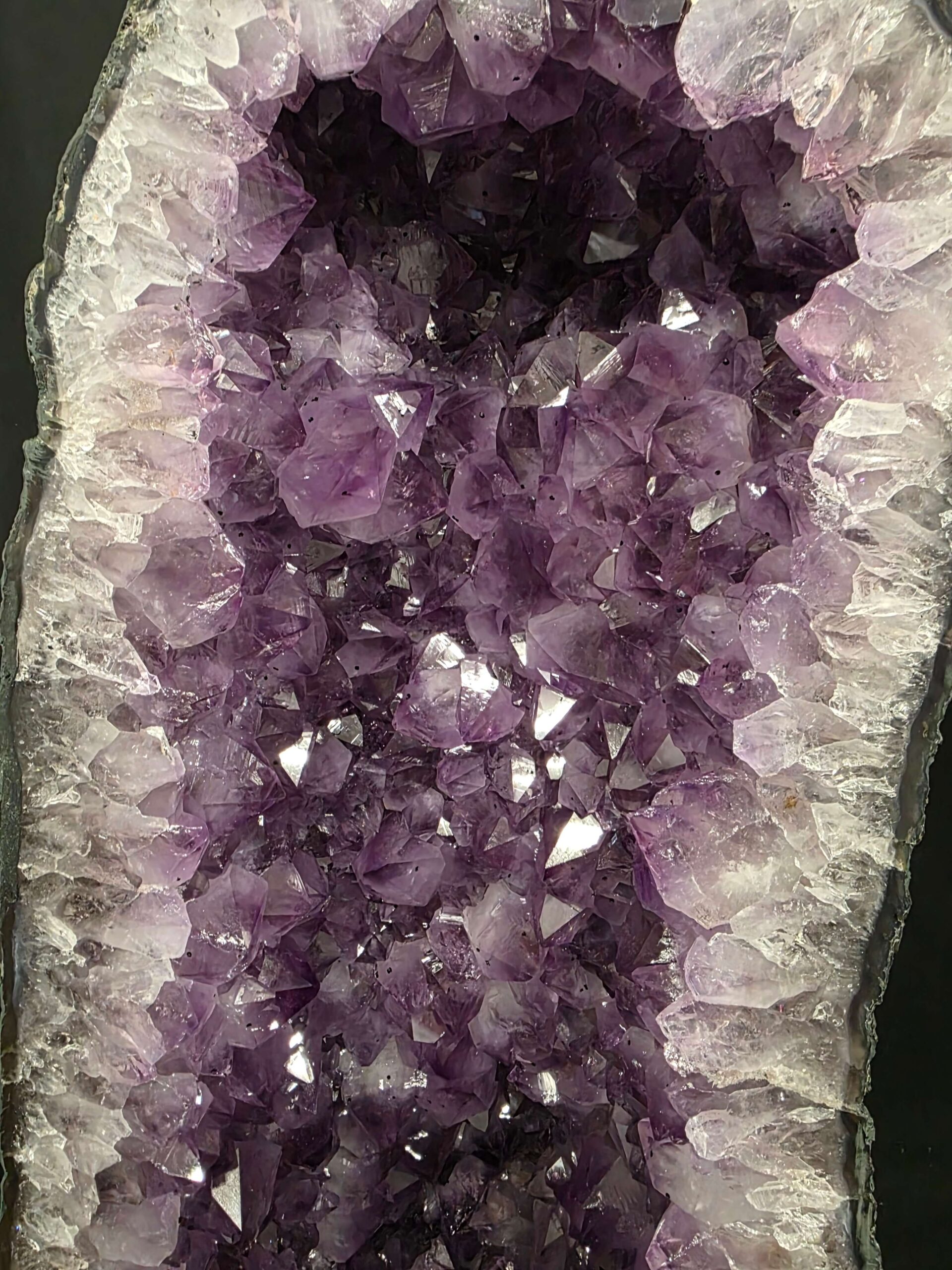 Very Tall Amethyst Crystal Geode 1229 Premium Queen Grade 60kg H80xW27xD25cm - Image 6