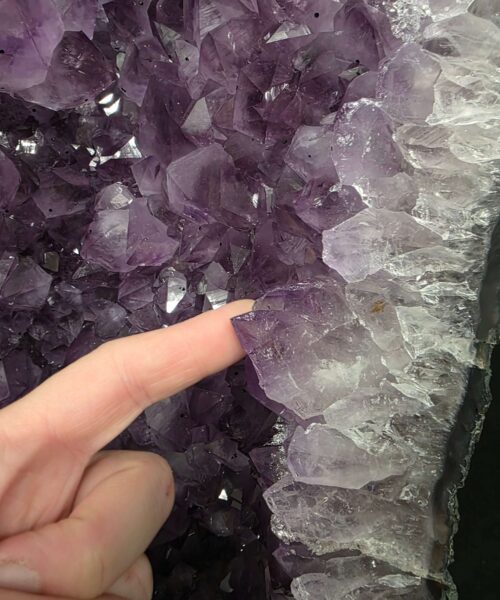 Very Tall Amethyst Crystal Geode 1229 Premium Queen Grade 60kg H80xW27xD25cm - Image 3