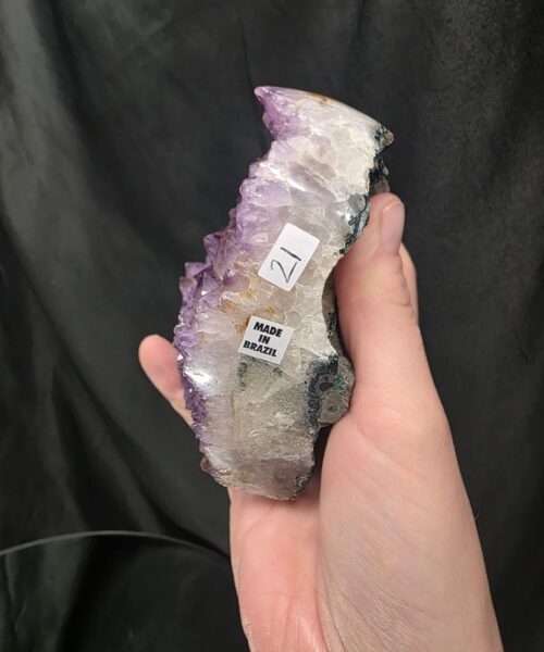 Large Amethyst Heart on Stand 21 Purple Quartz Geode Crystal Gift 921g - H11.5xW13xD7cm - Image 5