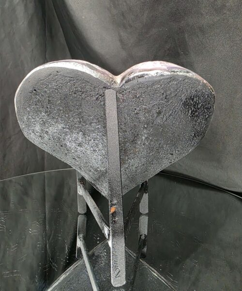 Huge Amethyst Heart on Stand 8 Purple Quartz Geode Crystal Gift 1.834g - H15xW17xD10cm - Image 7