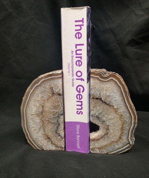 Caramel Natural Edge Microcrystalline Quartz Premium Bookends 2 Ornament Handpicked Size 2.404kg H12xW13xD8cm - Image 9