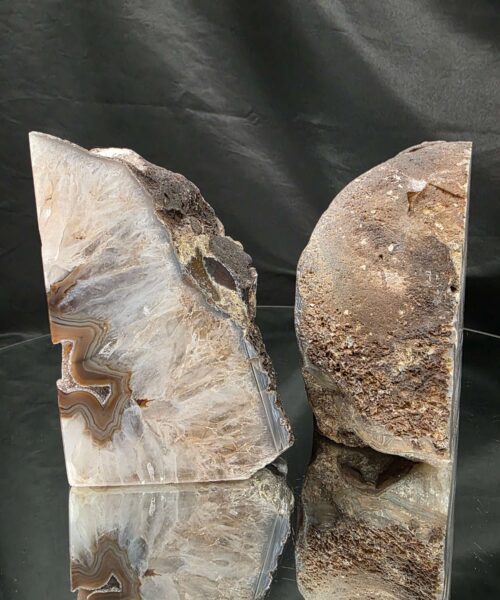 Caramel Natural Edge Microcrystalline Quartz Premium Bookends 3 Ornament Handpicked Size 2.404kg H12.5xW15xD9cm - Image 4
