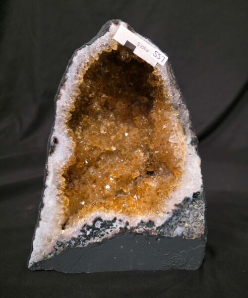 Citrine Geode 557 Crystal Cluster Druzy Premium Grade 3.99kg H23xW18xD11cm - Image 10