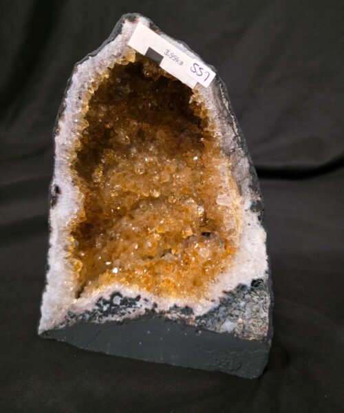 Citrine Geode 557 Crystal Cluster Druzy Premium Grade 3.99kg H23xW18xD11cm - Image 8