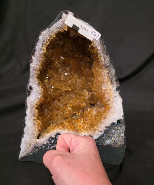 Citrine Geode 557 Crystal Cluster Druzy Premium Grade 3.99kg H23xW18xD11cm - Image 7