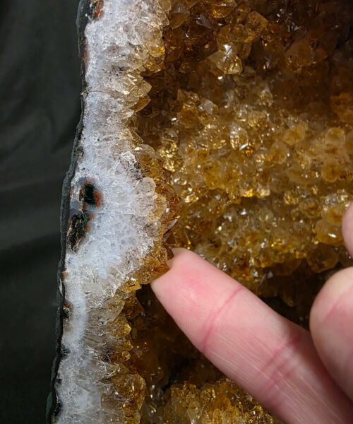 Citrine Geode 557 Crystal Cluster Druzy Premium Grade 3.99kg H23xW18xD11cm - Image 3