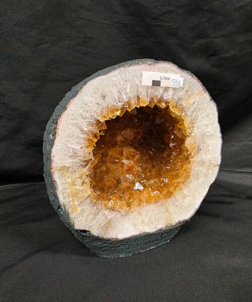 Citrine Geode 558 Crystal Cluster Druzy Premium Grade 5.79g H29xW19xD12cm - Image 9