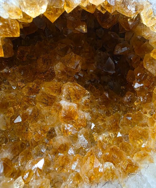 Citrine Geode 558 Crystal Cluster Druzy Premium Grade 5.79g H29xW19xD12cm - Image 4