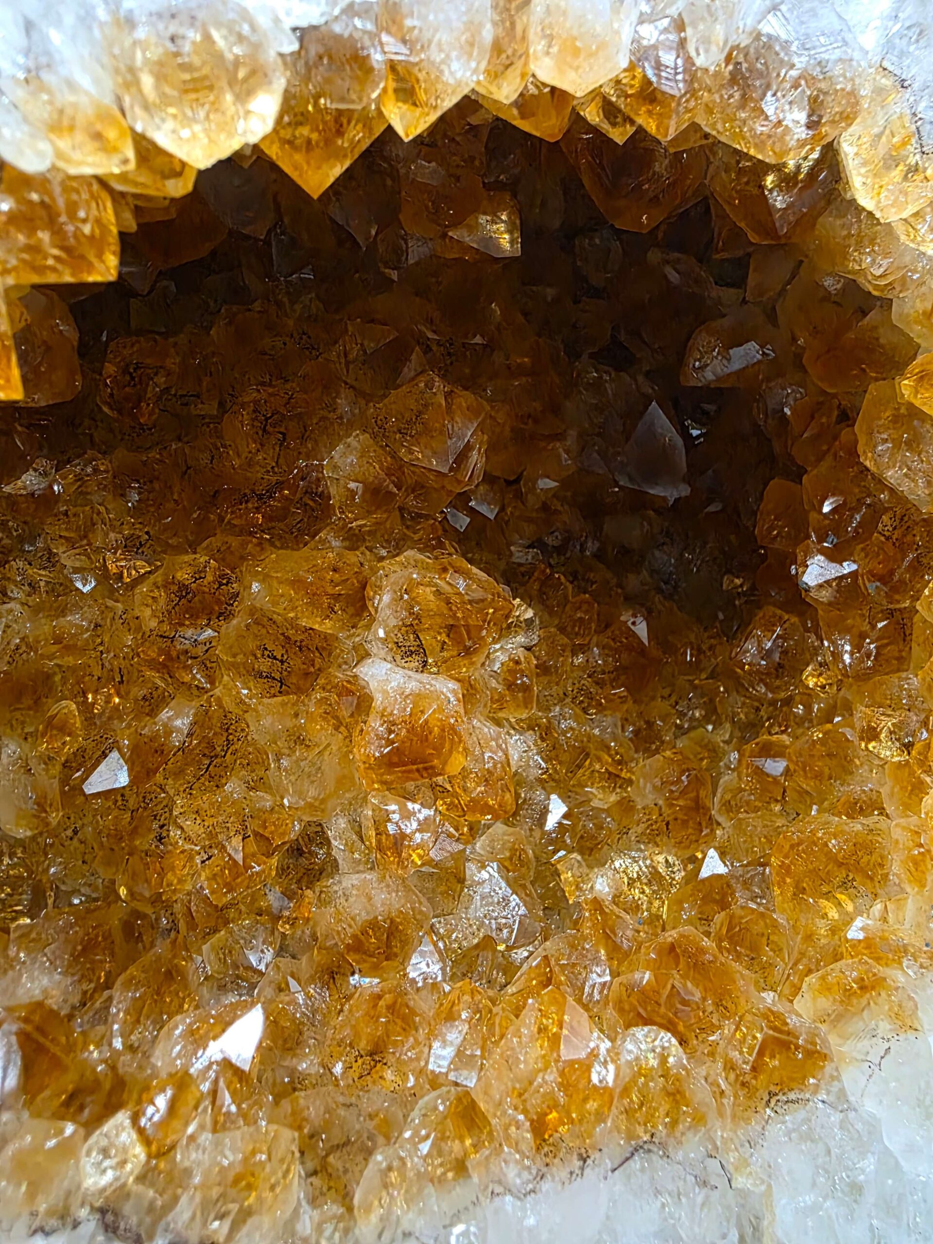 Citrine Geode 558 Crystal Cluster Druzy Premium Grade 5.79g H29xW19xD12cm - Image 4
