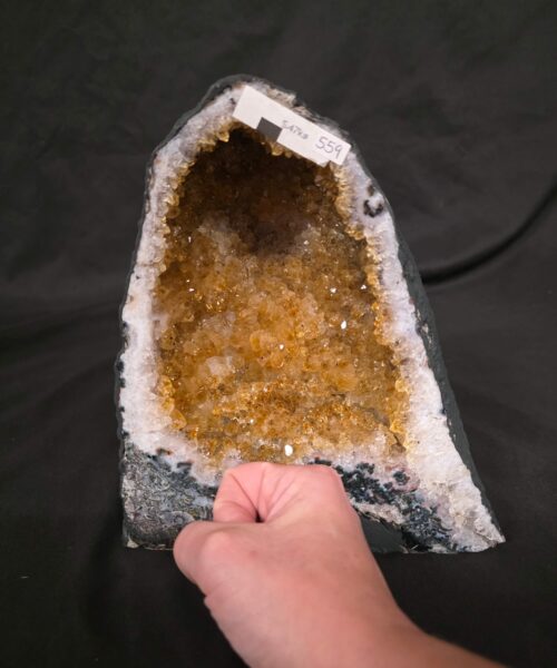 Citrine Geode 559 Crystal Cluster Druzy Premium Grade 5.47kg H22xW19xD13cm - Image 7