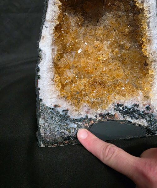 Citrine Geode 559 Crystal Cluster Druzy Premium Grade 5.47kg H22xW19xD13cm - Image 3