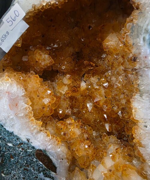 Citrine Geode 560 Crystal Cluster Druzy Premium Grade 3.65kg H20xW15xD10cm - Image 4