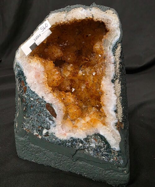 Alternative view of Citrine Geode 560 Crystal Cluster Druzy Premium Grade 3.65kg H20xW15xD10cm