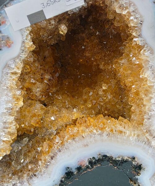 Citrine Geode 561 Crystal Cluster Druzy Premium Grade 3.65kg H17xW16xD11cm - Image 5
