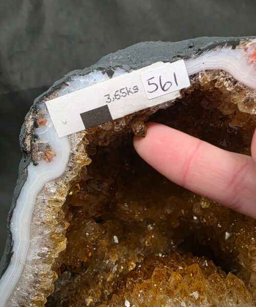 Citrine Geode 561 Crystal Cluster Druzy Premium Grade 3.65kg H17xW16xD11cm - Image 4