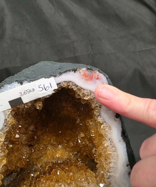 Citrine Geode 561 Crystal Cluster Druzy Premium Grade 3.65kg H17xW16xD11cm - Image 3