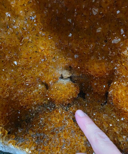 Alternative view of Citrine Geode 562 Crystal Cluster Druzy Premium Grade 5.93kg H29xW19xD12cm