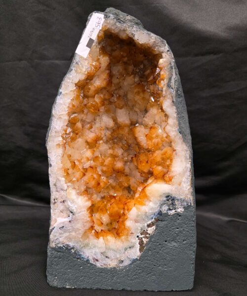 Citrine Geode 563 Crystal Cluster Druzy Premium Grade 7.07g H32xW19xD12cm - Image 10