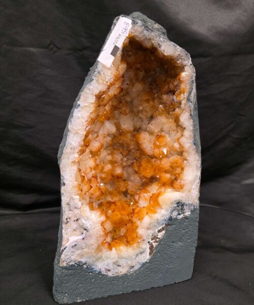 Citrine Geode 563 Crystal Cluster Druzy Premium Grade 7.07g H32xW19xD12cm - Image 9