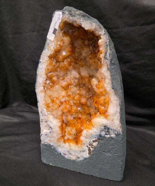 Citrine Geode 563 Crystal Cluster Druzy Premium Grade 7.07g H32xW19xD12cm - Image 8