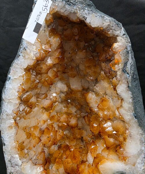 Citrine Geode 563 Crystal Cluster Druzy Premium Grade 7.07g H32xW19xD12cm - Image 5