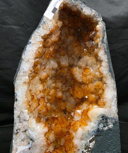 Citrine Geode 563 Crystal Cluster Druzy Premium Grade 7.07g H32xW19xD12cm - Image 2