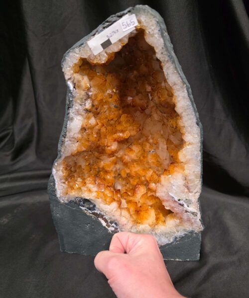 Citrine Geode 565 Crystal Cluster Druzy Premium Grade 5.27kg H30xW19xD10cm - Image 7